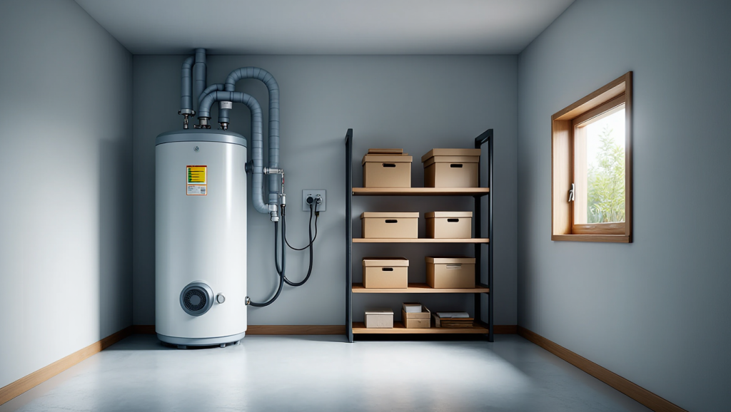 Installation de chauffe-eau thermodynamique ou électrique pour eau chaude sanitaire
