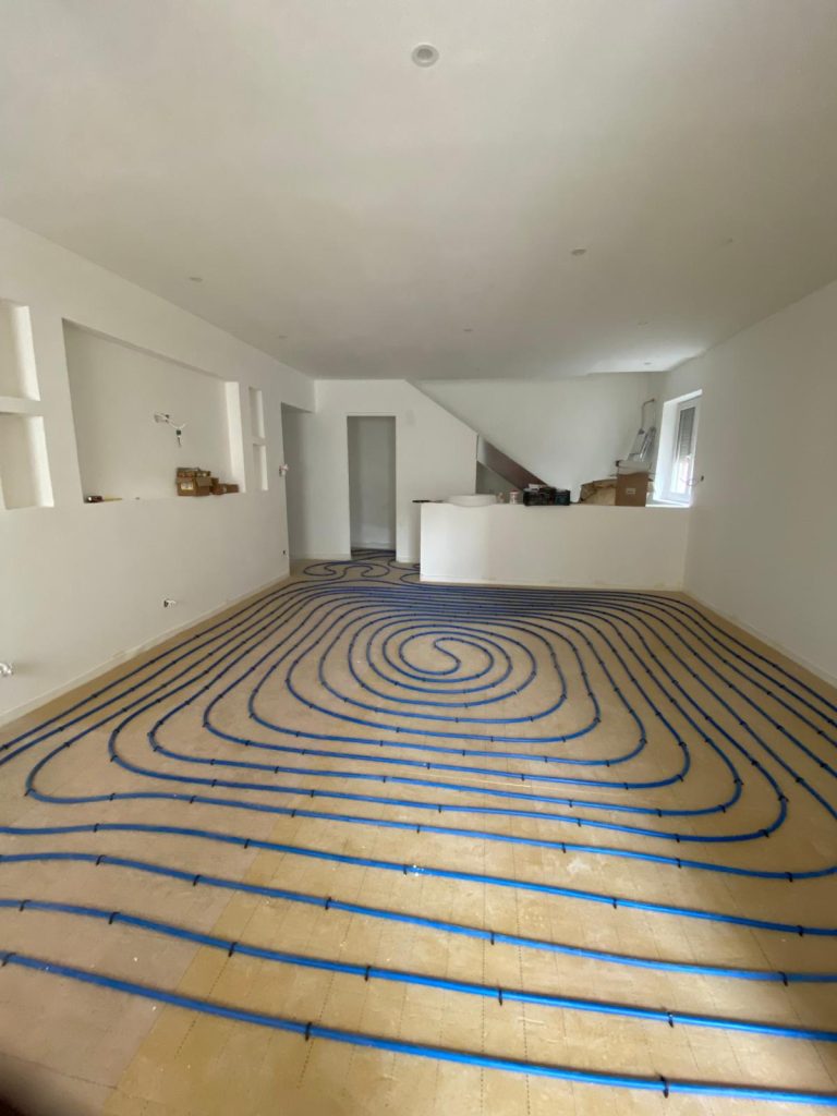 Pose plancher chauffant basse température – chauffage résidentiel