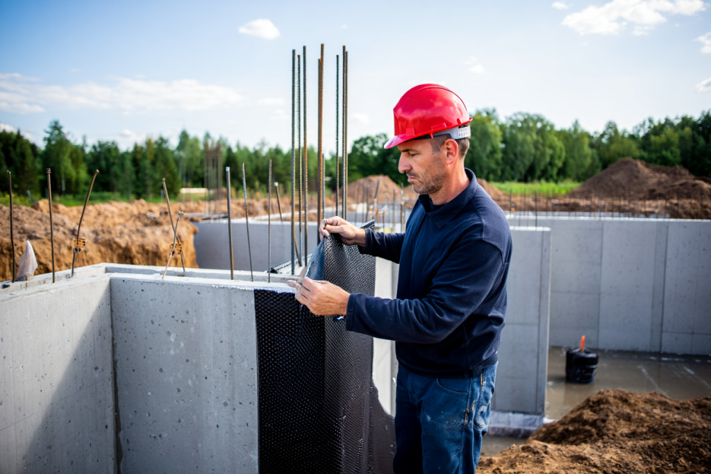 Travail d’étanchéité des murs enterrés par MINUTENERGY pour fondations solides